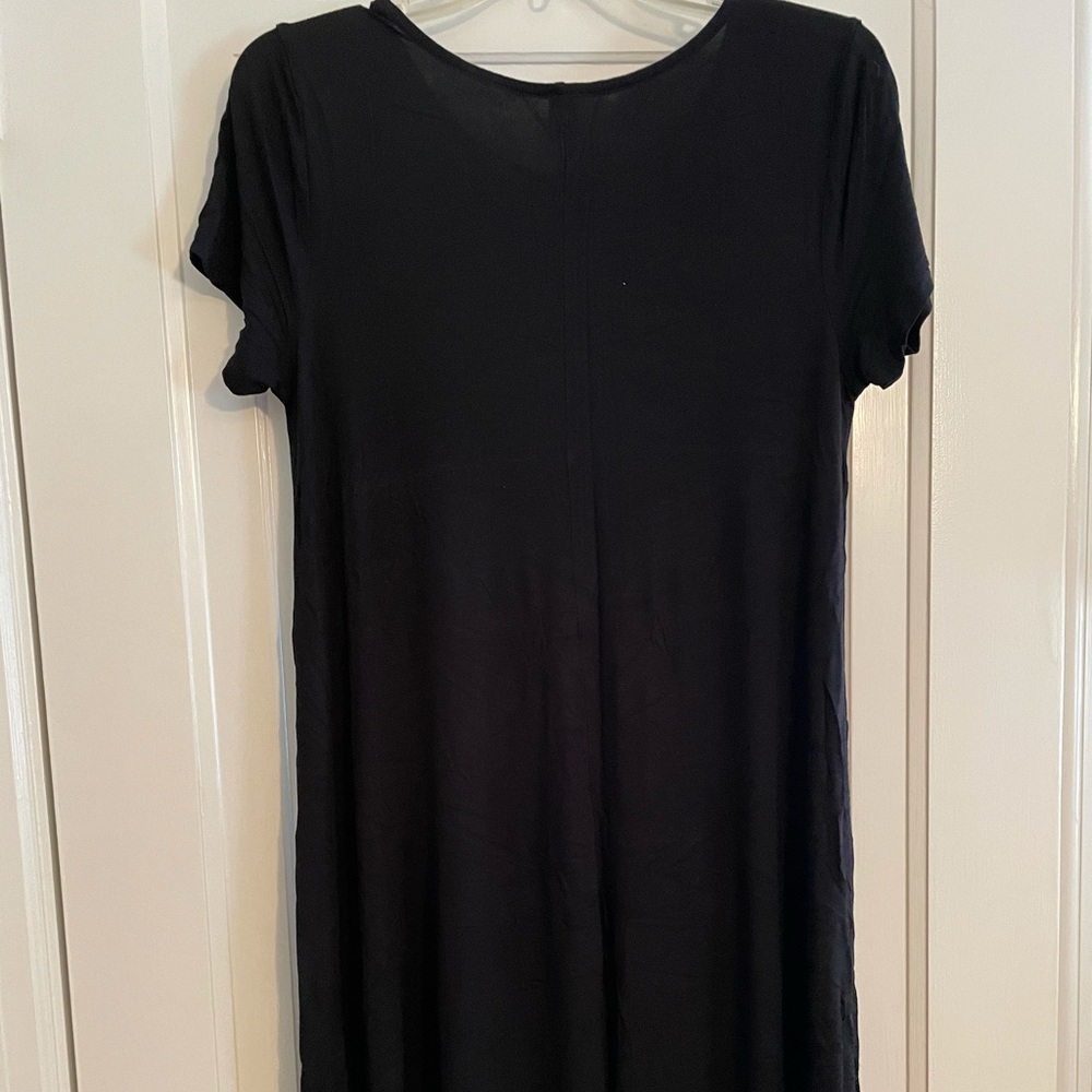 Old Navy Short Sleeve Tee Shirt Dress in Black Size M - Picture 4 of 4